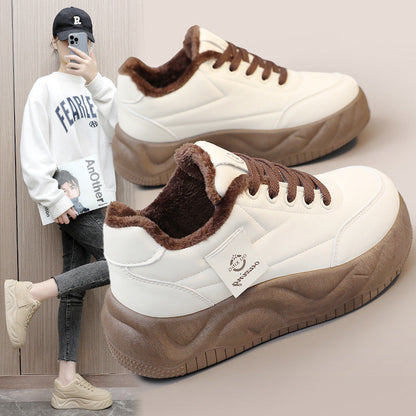 Damen Sneaker Warm Innenfutter Robust Profilsohle Moderne - BerlinGlamour