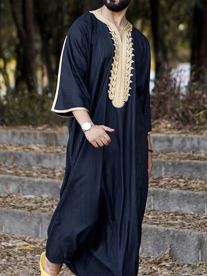 Herren Kaftan Traditionell Stickerei Elegant