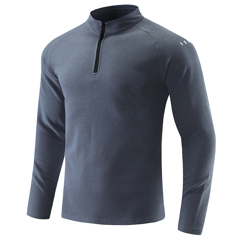 Herren Sportpullover Kurz Reißverschluss Funktionsfaser
