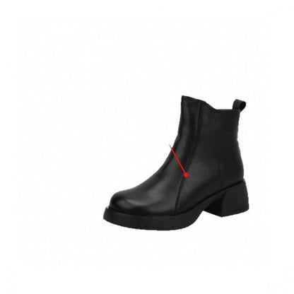 Damen Winterstiefeletten Warm Kuschelig Robust Blockabsatz