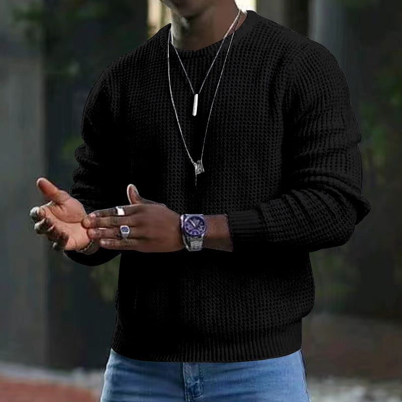 Herren Strickpullover Lässig Modern mit Struktur