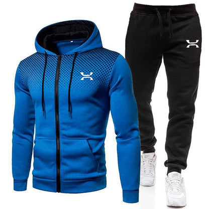 Herren Sportanzug Atmungsaktiv Hoodie Jogginghosen Bequem