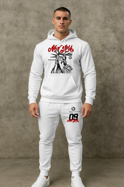 Herren Kapuzenpullover Set Lässig Mit Hose Sportlich