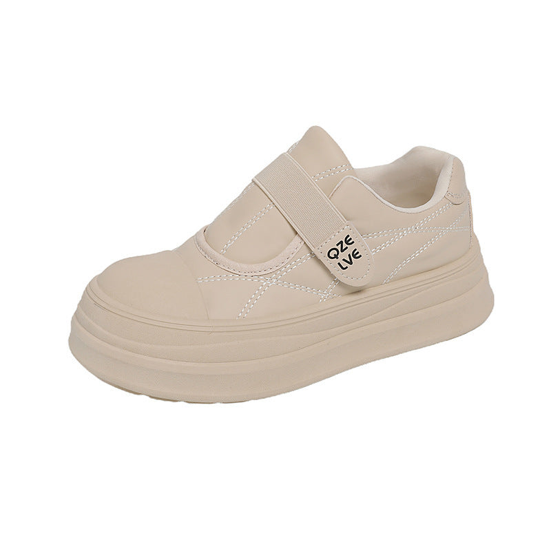 Damen Sneaker Slip-On mit Klettverschluss und weicher Sohle