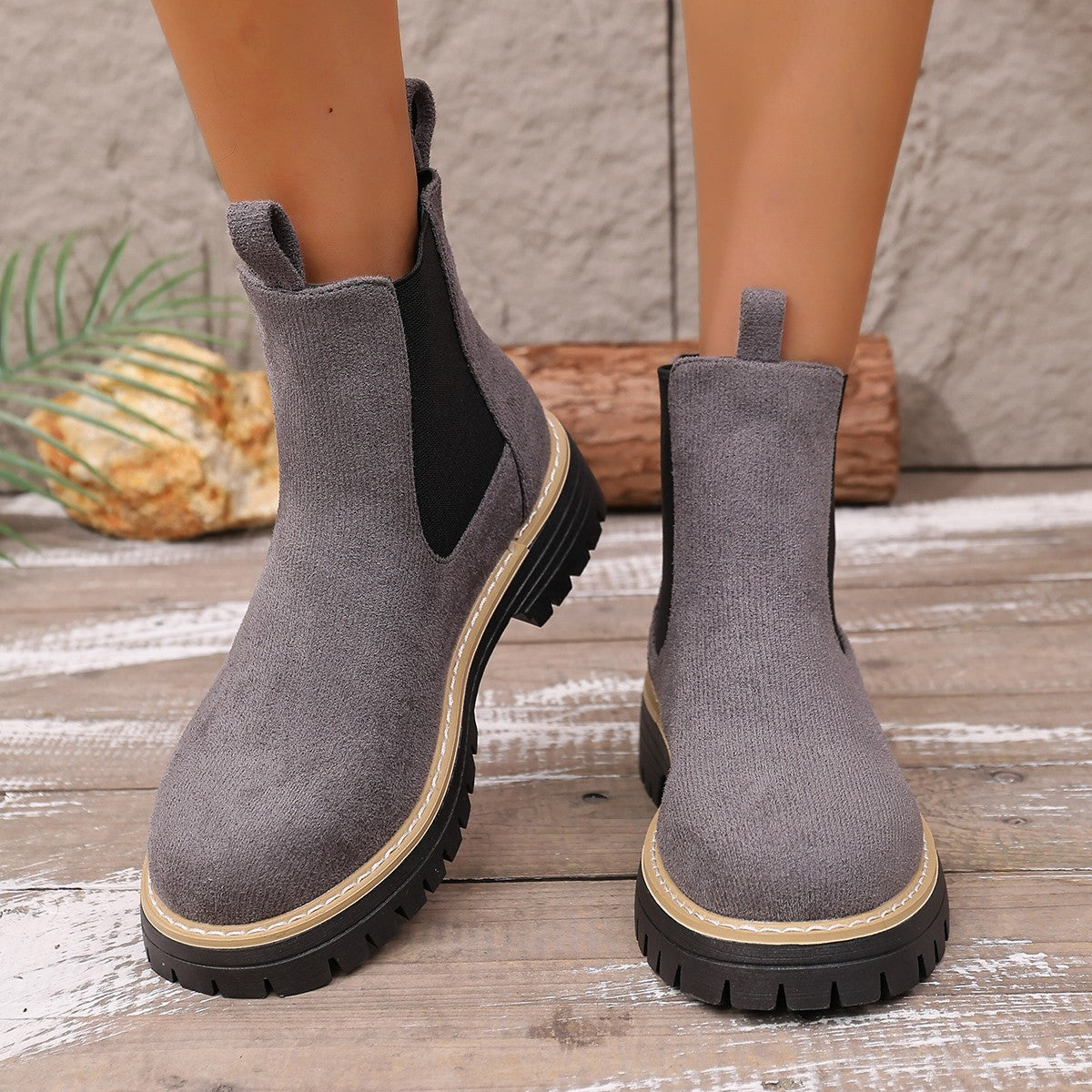 Damen Chelsea Stiefel Modern Schlicht Elegant