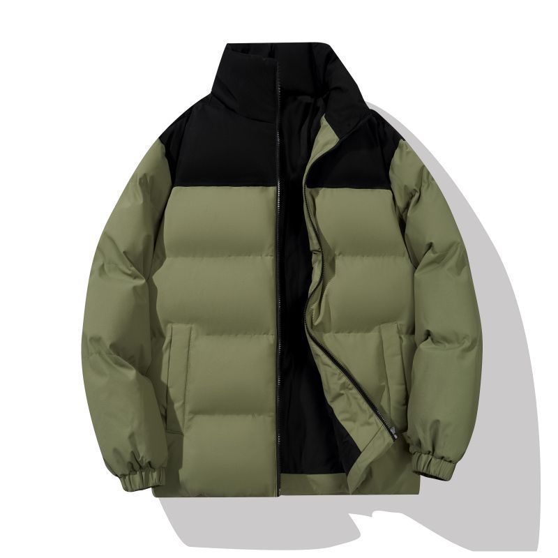 Herren Pufferjacke Warm Isoliert Mit Kragen