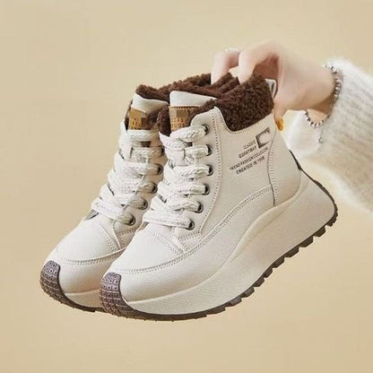 Warme Winterstiefel Damen Fleece Innensole Rutschfest