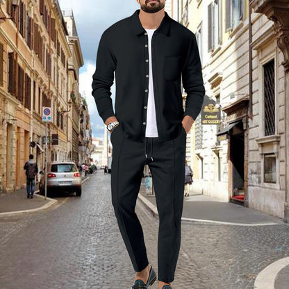 Herren Anzug Modern Strukturiert Elegant