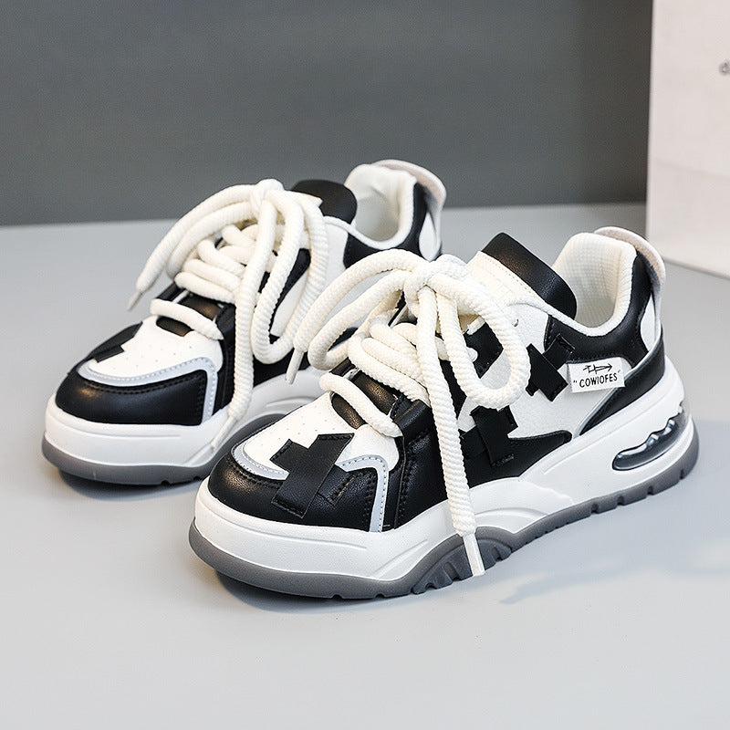 Damen Sneaker Sportlich Chunky atmungsaktiv Verstärkte Dämpfung