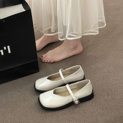 Damen Schuhe Elegante Mary Jane mit Schnalle und Komfort Innensohle