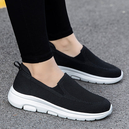 Damen Fitnessschuhe atmungsaktiv Mesh Slip-On Sneaker