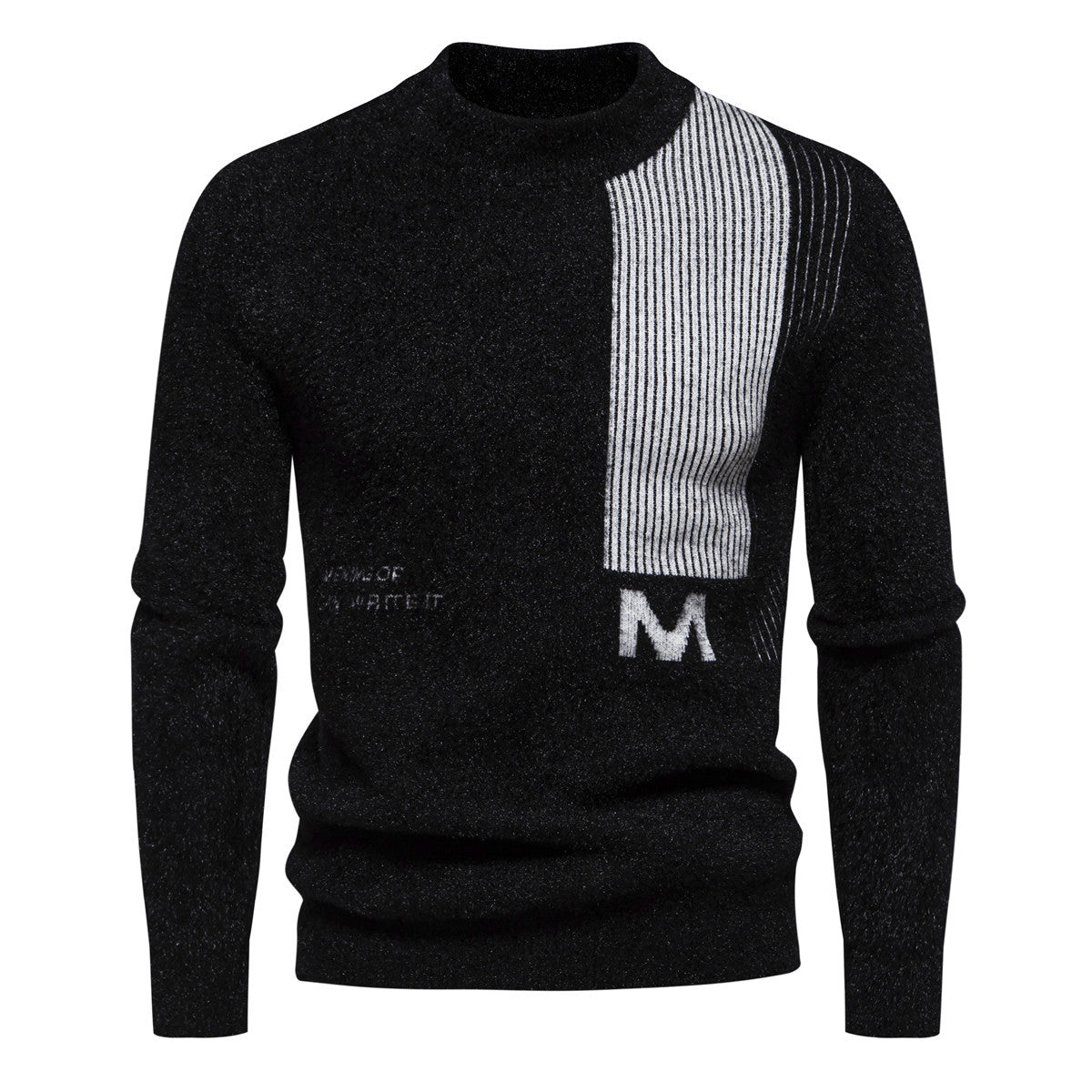 Herren Strickpullover Modern Stehkragen Strukturiert Hochwertig