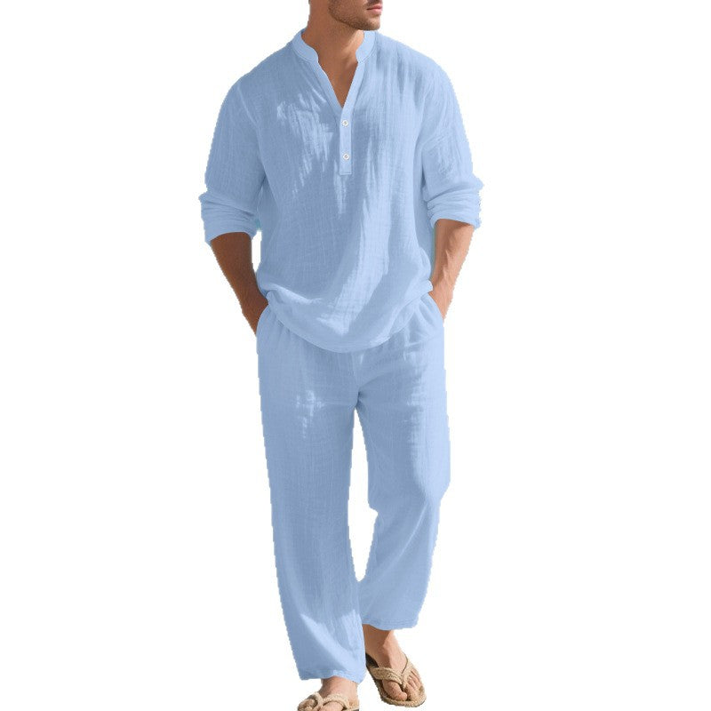 Herren Homewear Set Bequem Elegant Lang