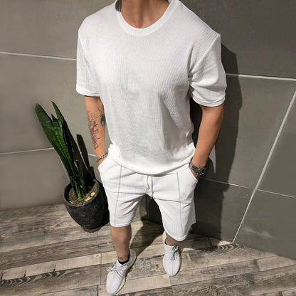 Männer Sportoutfit Lässig Freizeit Shorts Oberteil Berlin