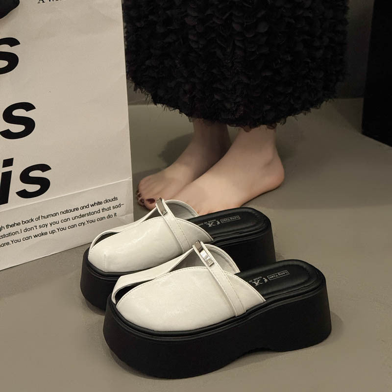 Damen Plateausandalen Riemendesign Elegant Hochzeitsschuhe - BerlinGlamour