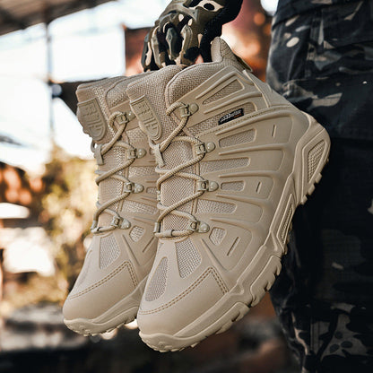 Herren Tactical Schuhe Knöchelstiefel Rutschfest Wasserdicht