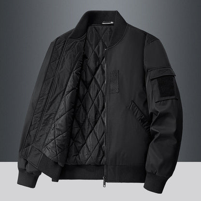 Herren Winterjacke Isoliert Warm Bomberjacke