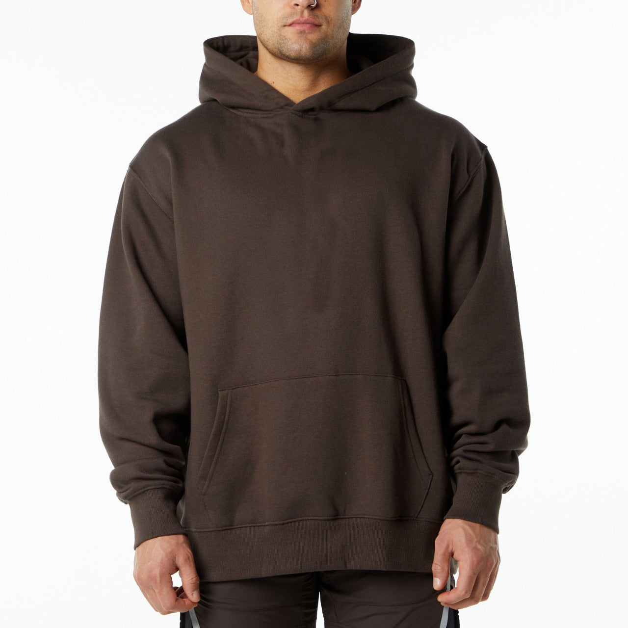 Herren Kapuzenpullover Elegante Kängurutasche Modern