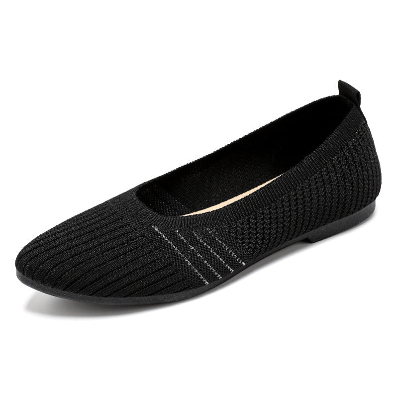 Damen Ballerinas Atmungsaktiv Flexibel Rutschfest Bequem
