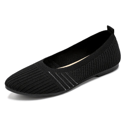 Damen Ballerinas Atmungsaktiv Flexibel Rutschfest Bequem