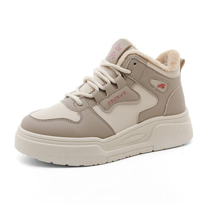 Damen Sneaker Sport High-Top Weich Fleece Innen - BerlinGlamour