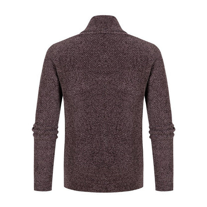 Herren Strickjacke Modern Schalkragen Feinripp