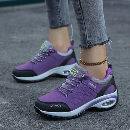 Damen Sneaker Sportlich Flexibel Luftpolsterung