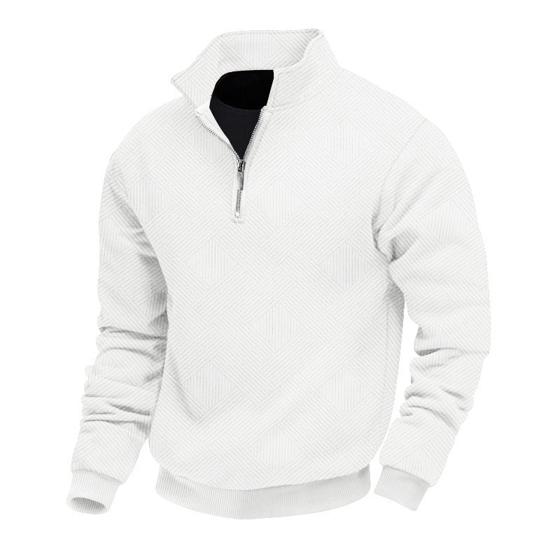 Herren Pullover Strukturiert Hochkragen Berlin Style - BerlinGlamour