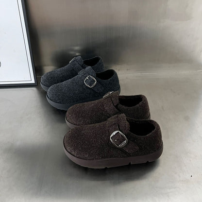Damen Clogs Bequem Schnallen Design Modern