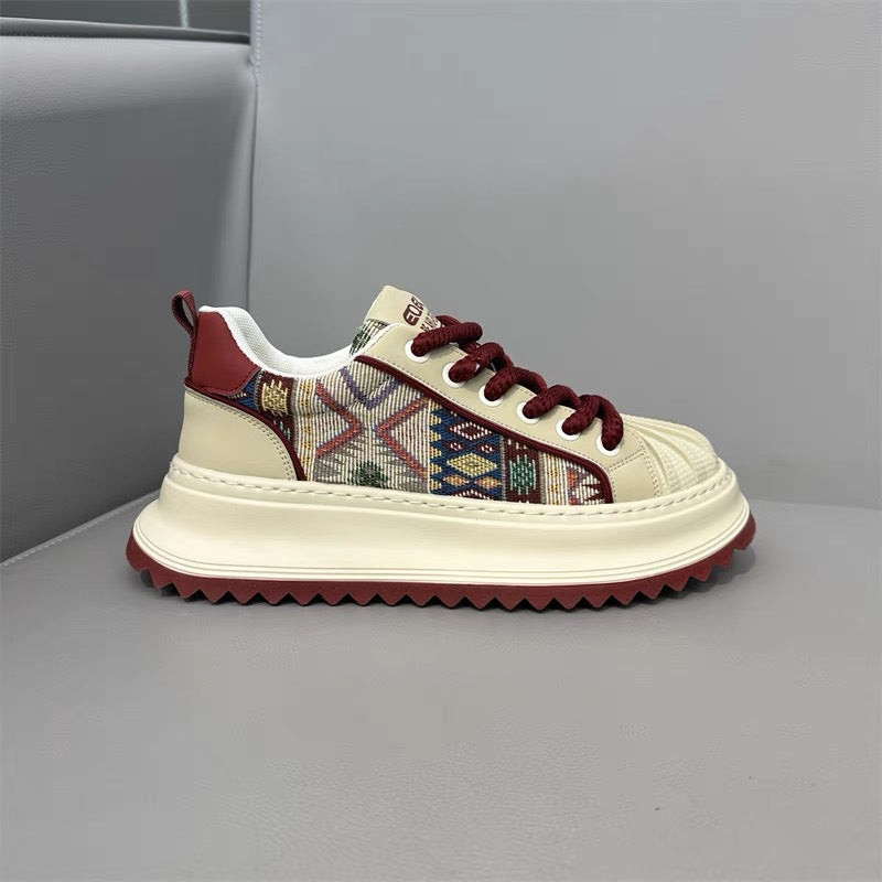 Damen Sneaker Ethnische Muster Komfort Laufsohle Trendy