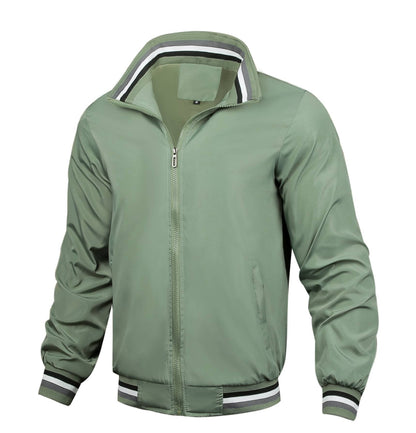 Herren Übergangsjacke Sportlich Modern Schwarz