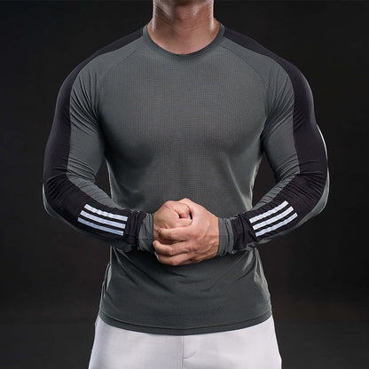 Herren Longsleeve Funktionsshirt Sportlich Modern