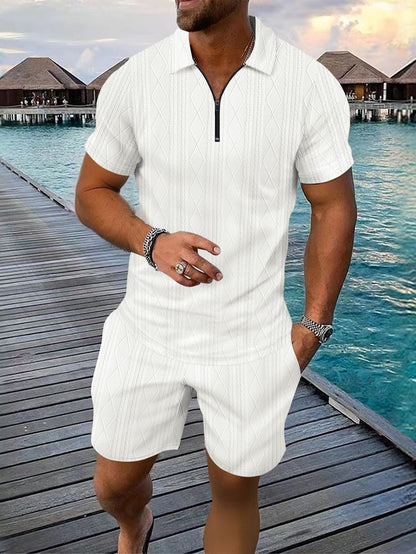 Herren Anzug Reißverschluss Freizeitanzug Modern