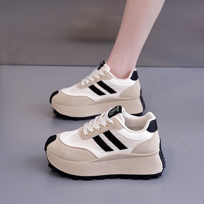 Damen Plateausneaker Hoch Modern Komfortabel Sneaker Schuhe
