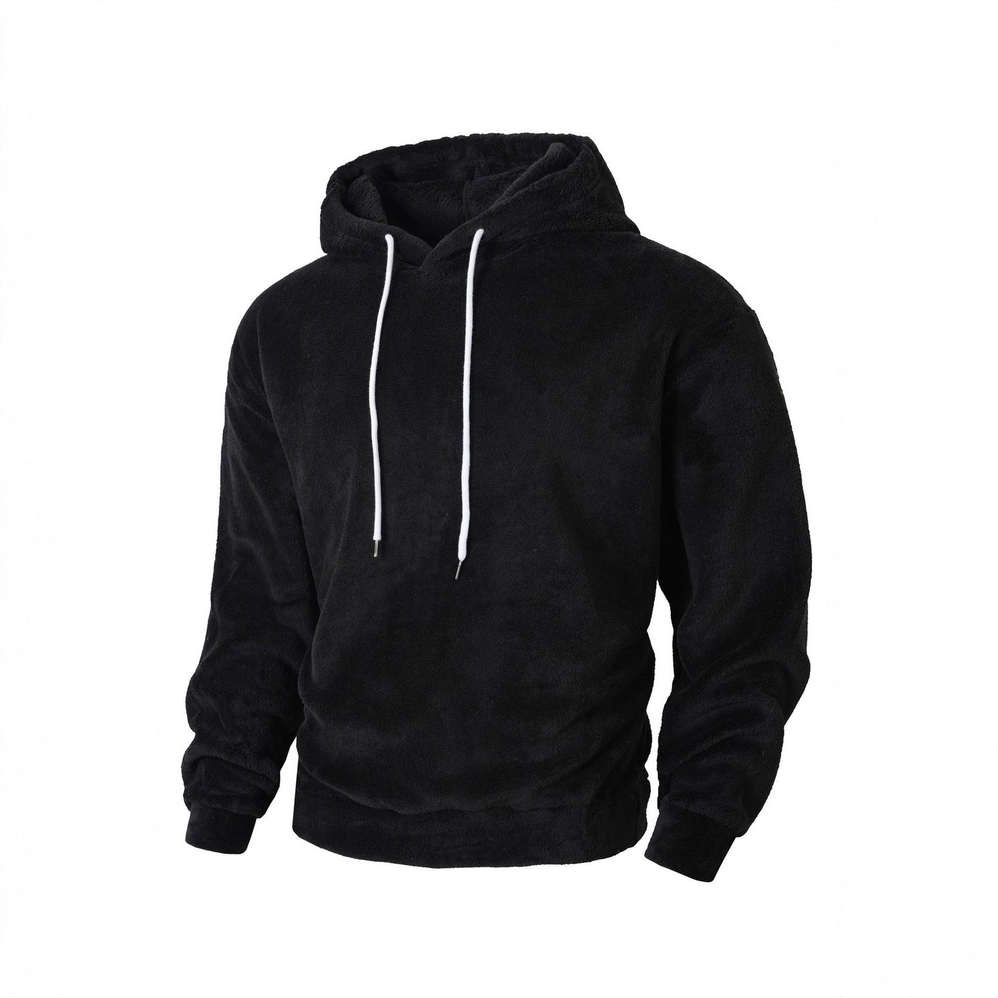 Herren Fleece Hoodie Sportlich Verstellbar Kuschelig Grey