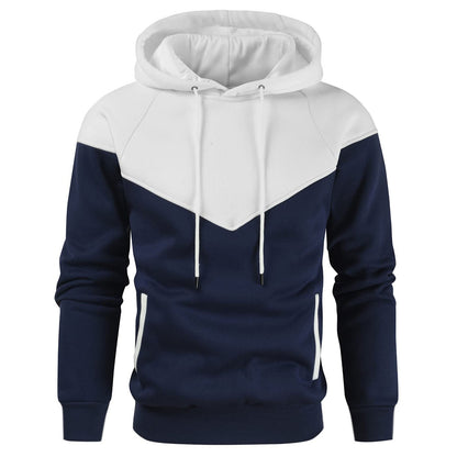Herren Hoodie Modisch Patchwork Design Berlin Style