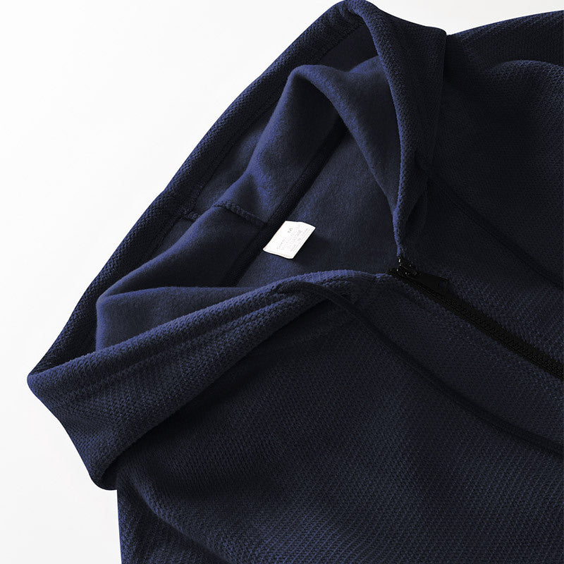 Herren Sport-Hoodie Atmungsaktiv mit Taschen Schwarz
