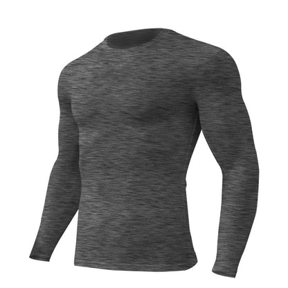 Herren Sportshirt Atmungsaktiv Langarm Funktionshemd