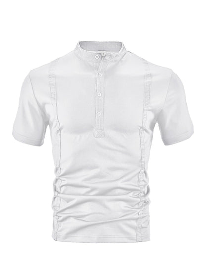 Herren Kurzarm Hemd Modern Slim Fit Kragen
