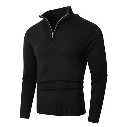 Herren Pullover Stehkragen Modern Reißverschluss Qualität