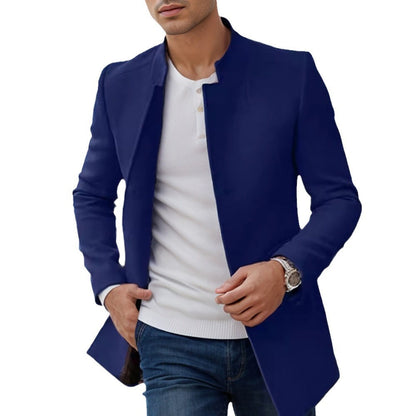 Herren Steppjacke Modern Schnitt Hochgeschlossen Elegant