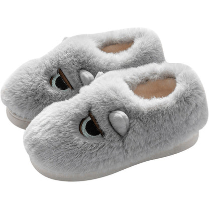 Weiche Damen Hausschuhe Tiermuster Fleece Warm