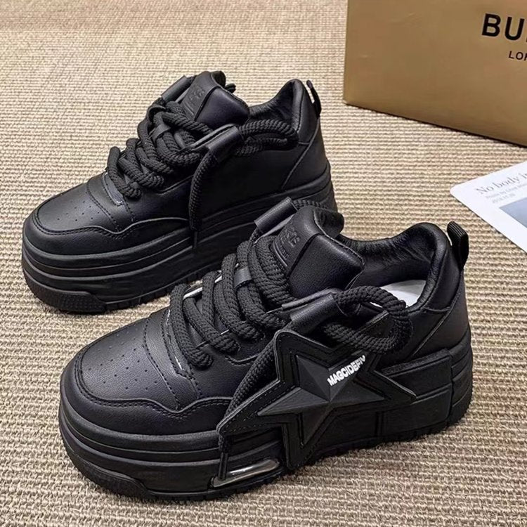 Damen Sneaker Sternen Design Bequem Mode