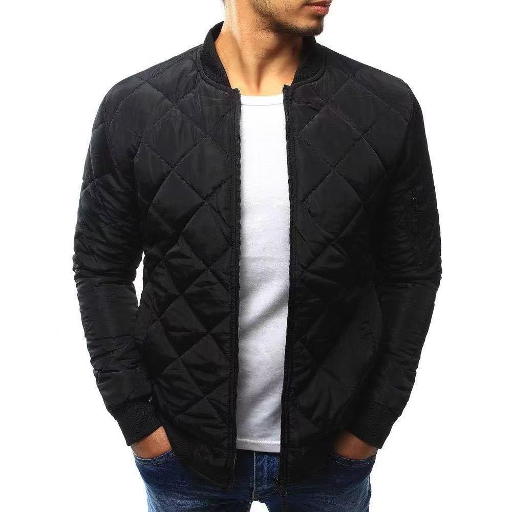 Herren Steppjacke Übergangsjacke Warm Mit Taschen