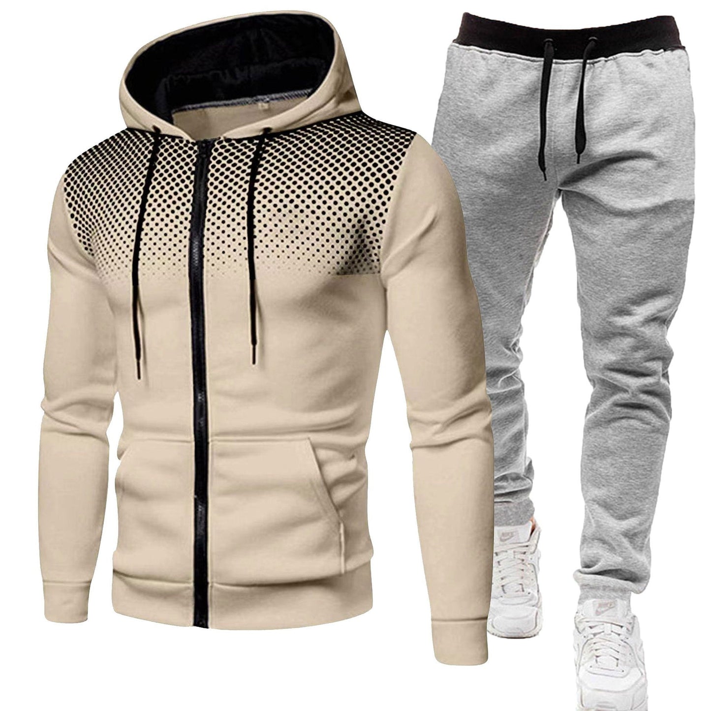Trainingsanzug Herren Kapuze Sportlich Modern