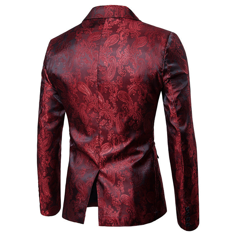 Herren Anzug Set Elegant Paisley Muster Slim Fit