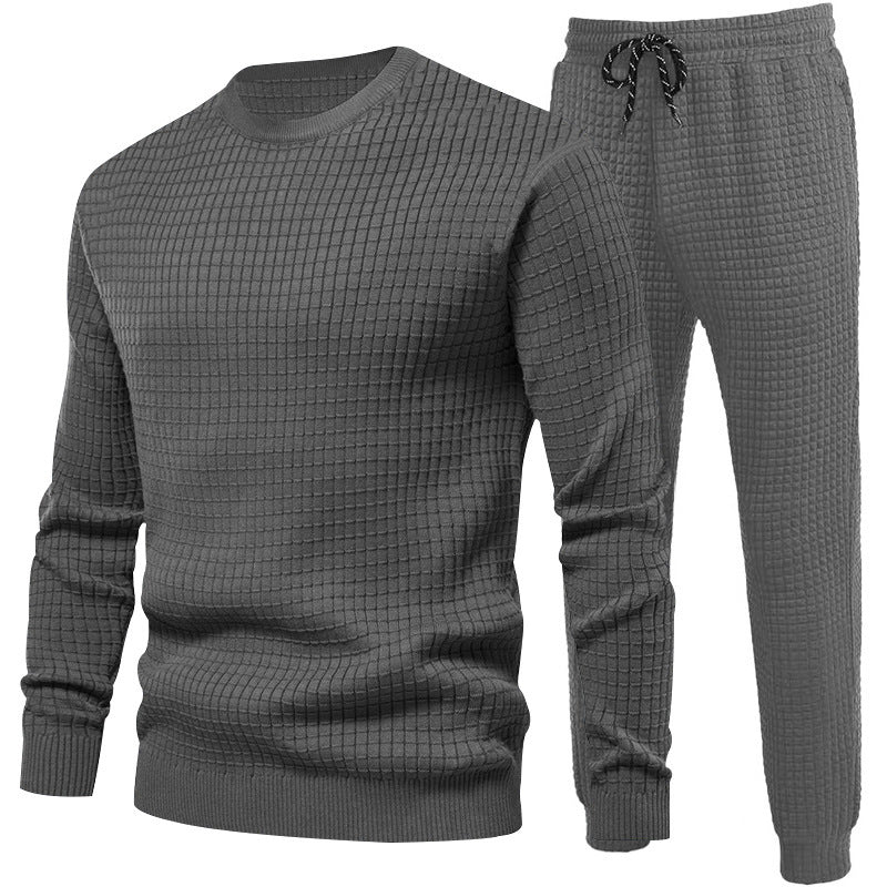 Herren Sportanzug Joggingset mit Struktur Optik Modern