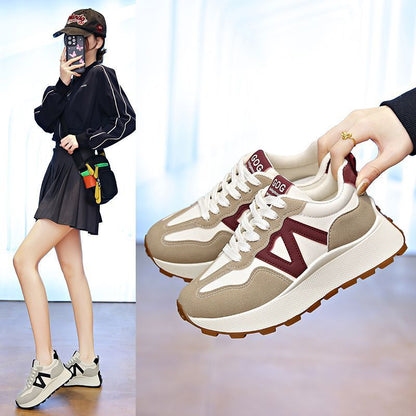 Damen Sneaker Sportlich Komfort Sohle Weiße Schuhe