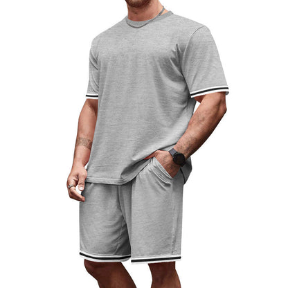 Herren Sportset Freizeitbekleidung Kontrast Modern