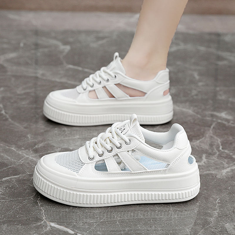 Damen Sneaker Sportlich Luftdurchlässig Komfort Sneaker